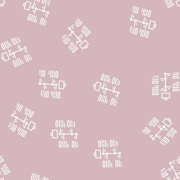 Vcareer growth line seamless pattern sign Illustrazione stock