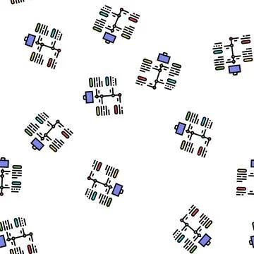 Vcareer growth vector seamless pattern sign Illustrazione stock