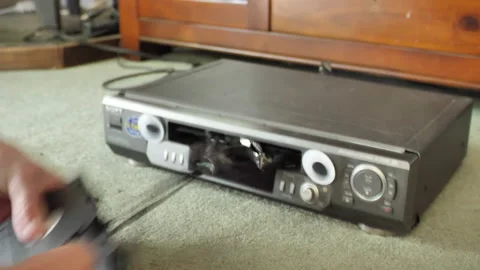 VCR Destroys VHS Tape 2 Stock Footage 171788086