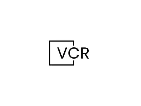 VCR letter initial logo design vector illustration Stock Illustration