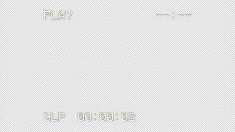 VCR Overlay Glitched Stock-Footage 237993836