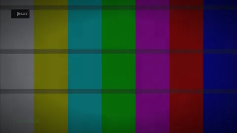 VCR Play Retro VHS Glitch Noise Background 動画素材 344266469