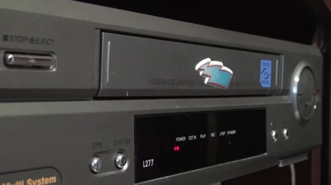 VCR video tape player Stock Footage 44837419