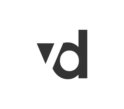 VD creative geometric initial based modern and minimal logo. Letter v d tre.. イラスト素材