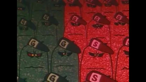 A vd germ captain explains to his troops using a condom, washing, and peeing as Stock Footage 139701446