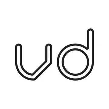 Vd initial letter vector logo icon Stock-Illustration