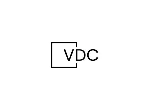 VDC letter initial logo design vector illustration Stock Illustration