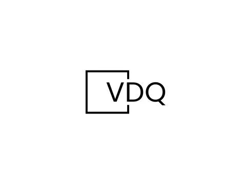 VDQ letter initial logo design vector illustration Stock Illustration