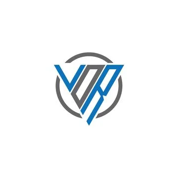 VDR Letter monogram Initial Logo Design Template Vector Illustration. VDR e.. Stock Illustration