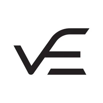 Ve initial letter vector logo icon Stock-Illustration