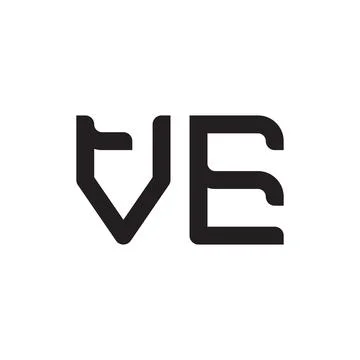 Ve initial letter vector logo icon Stock Illustration