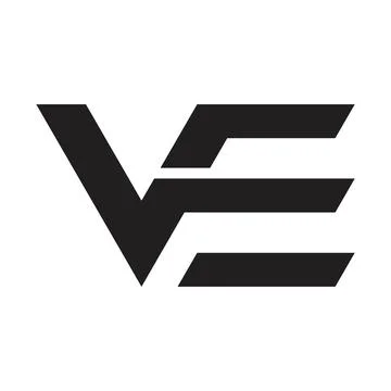 Ve initial letter vector logo Stock Illustration