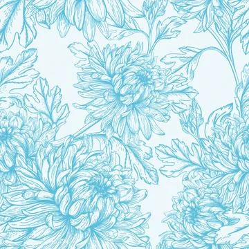 Veamless floral pattern. Stock-Illustration