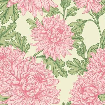 Veamless floral pattern. Illustrazione stock
