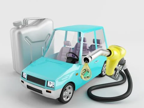 Vechicle refueling Illustration