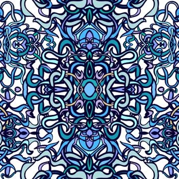 Vecor colorful abstract seamless pattern Stock Illustration