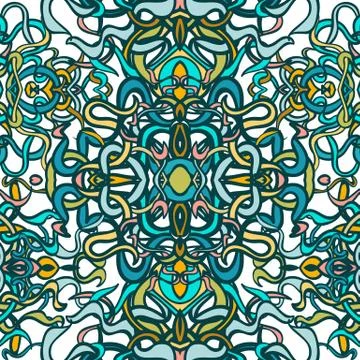 Vecor colorful abstract seamless pattern イラスト素材
