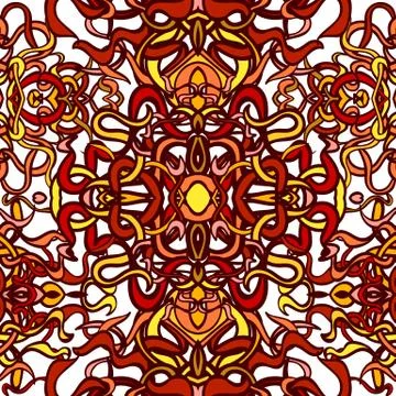 Vecor colorful abstract seamless pattern Stock Illustration