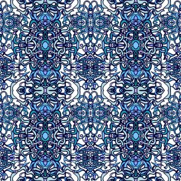 Vecor colorful abstract seamless pattern Stock Illustration