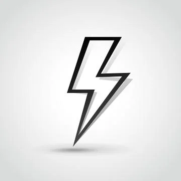 Vecor lightning bolt illustration Stock Illustration