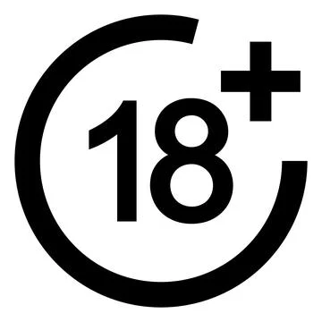 Vector 18 Plus Limit Icon Illustration Illustrazione stock