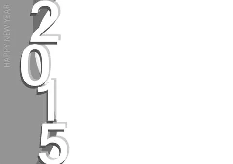 Vector : 2015 Happy New Year paper background Stock Illustration