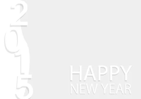 Vector : 2015 Happy New Year paper background Stock Illustration