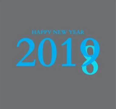 Vector 2019 New Year Stock Illustration