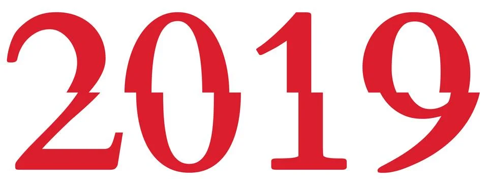 Vector 2019 New Year Stock Illustration
