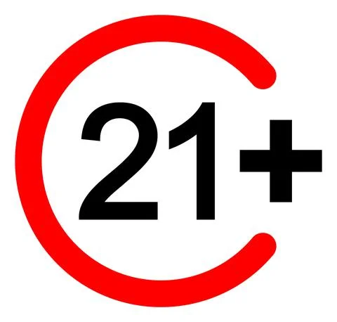 Vector 21 Plus Icon Illustration Stock Illustration