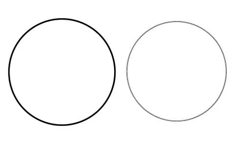 Vector 2D Mesh Contour Circle and Flat Icon Stock Illustration