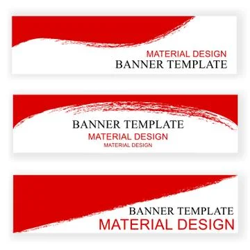Vector 3 Variant Template Scribble Red Crayon on White Banner for indonesia i Illustrazione stock