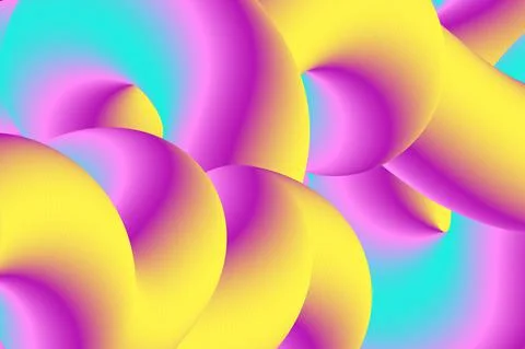 Vector 3D Abstract Fluid Liquid Curve Futuristic Background. Banner Creative Stock Illustration