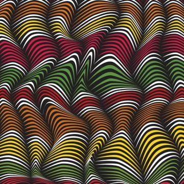Vector 3d abstract pattern. Stock Illustration
