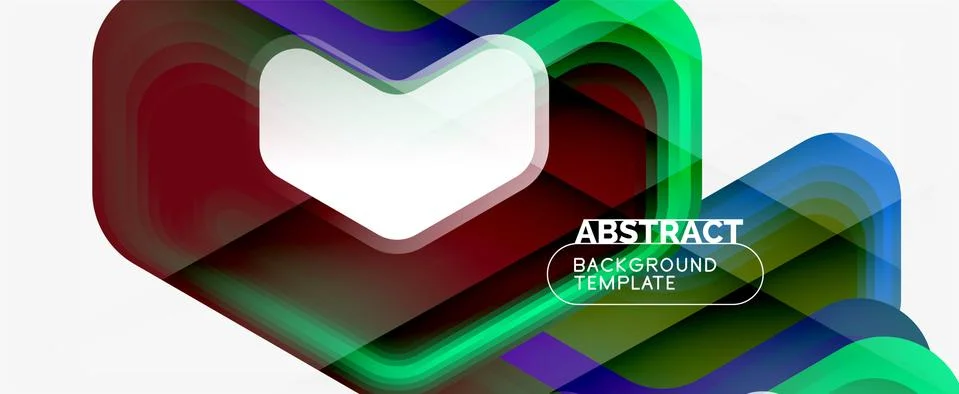Vector 3d arrow geometric composition, abstract background for business or 스톡 일러스트