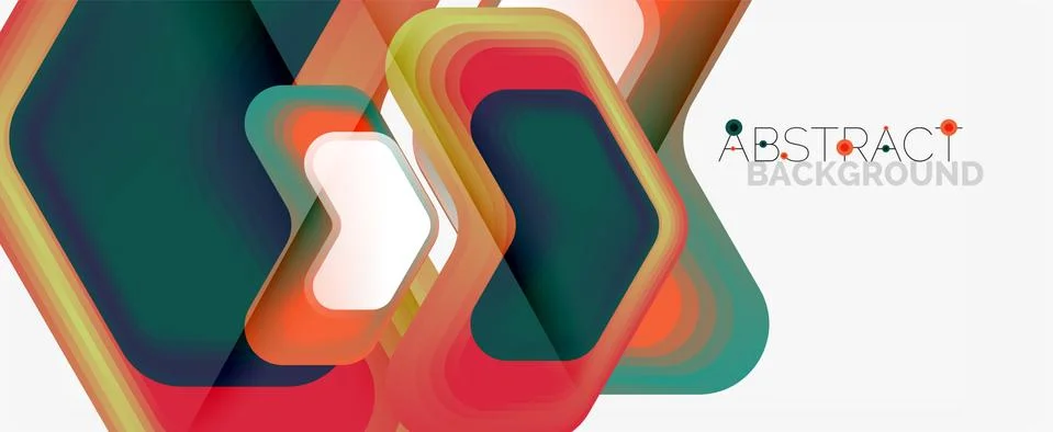 Vector 3d arrow geometric composition, abstract background for business or Stock Illustration