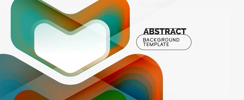 Vector 3d arrow geometric composition, abstract background for business or Stock Illustration