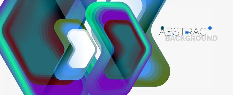 Vector 3d arrow geometric composition, abstract background for business or Stock Illustration