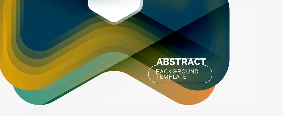 Vector 3d arrow geometric composition, abstract background for business or Stock Illustration