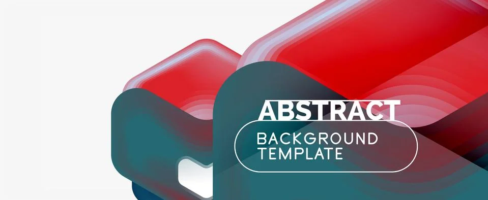 Vector 3d arrow geometric composition, abstract background for business or Stock Illustration