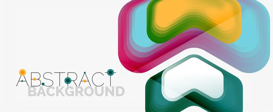 Vector 3d arrow geometric composition, abstract background for business or Stock Illustration