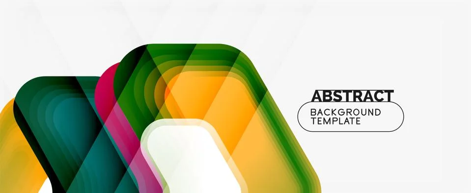 Vector 3d arrow geometric composition, abstract background for business or Stock-Illustration