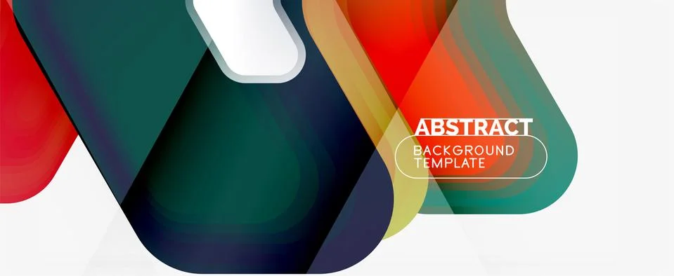 Vector 3d arrow geometric composition, abstract background for business or Stock Illustration