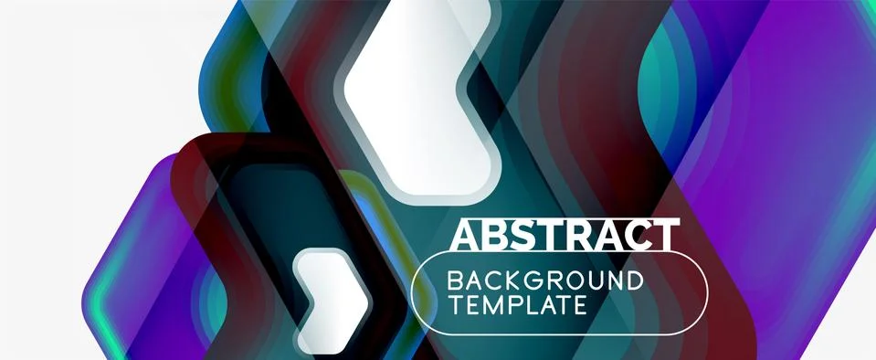 Vector 3d arrow geometric composition, abstract background for business or Stock Illustration