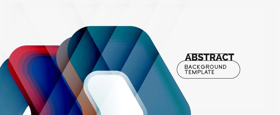 Vector 3d arrow geometric composition, abstract background for business or Stock Illustration