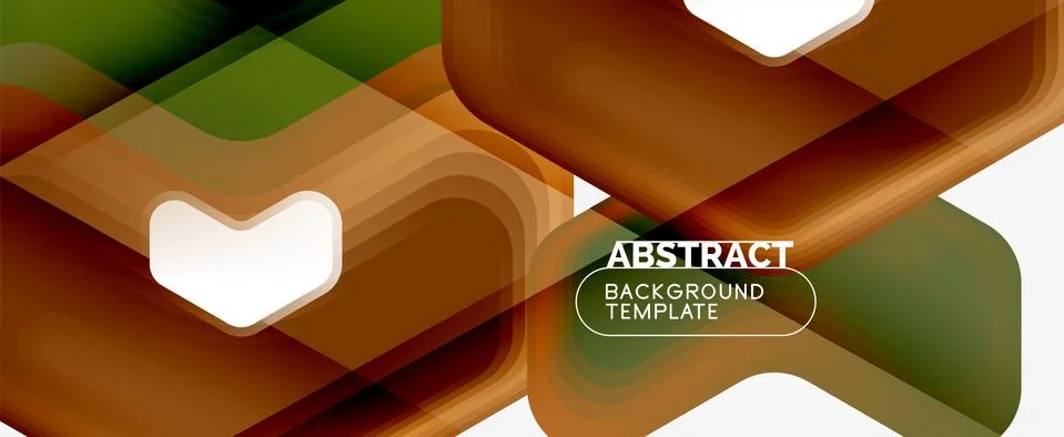 Vector 3d arrow geometric composition, abstract background for business or Stock Illustration