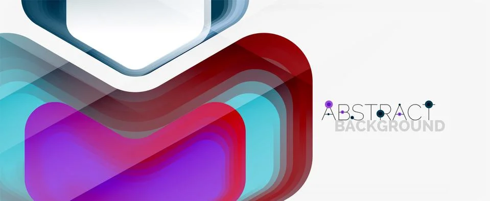 Vector 3d arrow geometric composition, abstract background for business or Stock Illustration