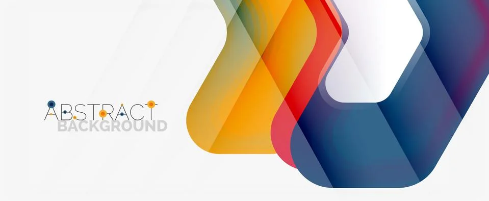 Vector 3d arrow geometric composition, abstract background for business or Stock Illustration