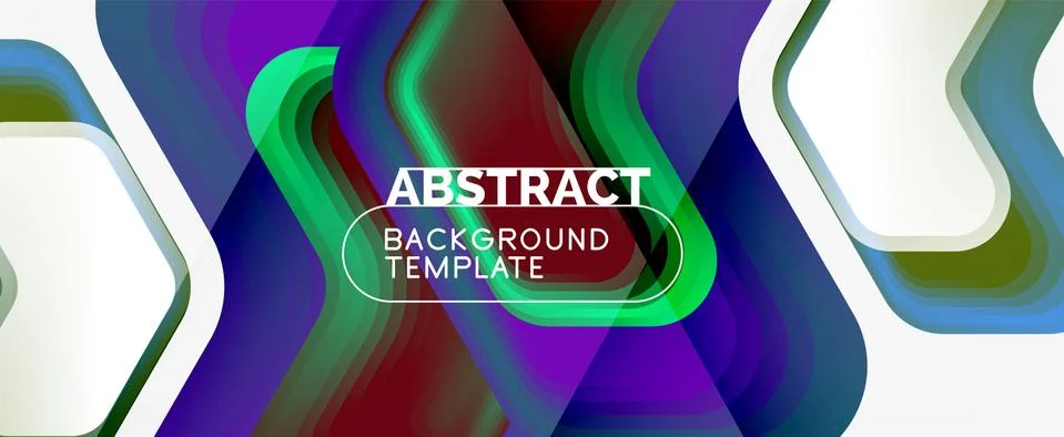 Vector 3d arrow geometric composition, abstract background for business or Stock Illustration