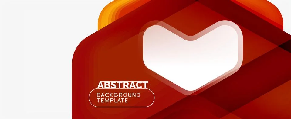 Vector 3d arrow geometric composition, abstract background for business or Stock Illustration